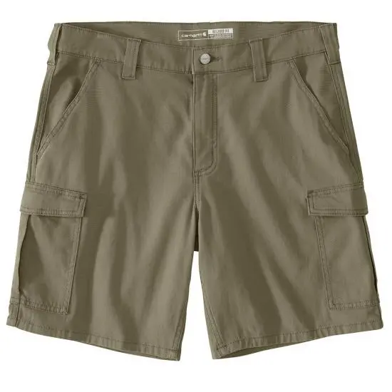 Men's Rugged Flex Relaxed Fit 9-Inch Canvas Cargo Work Short 1