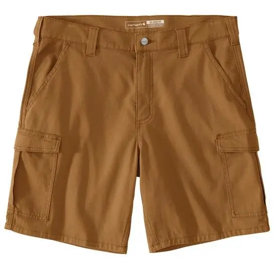 Men's Rugged Flex Relaxed Fit 9-Inch Canvas Cargo Work Short 1