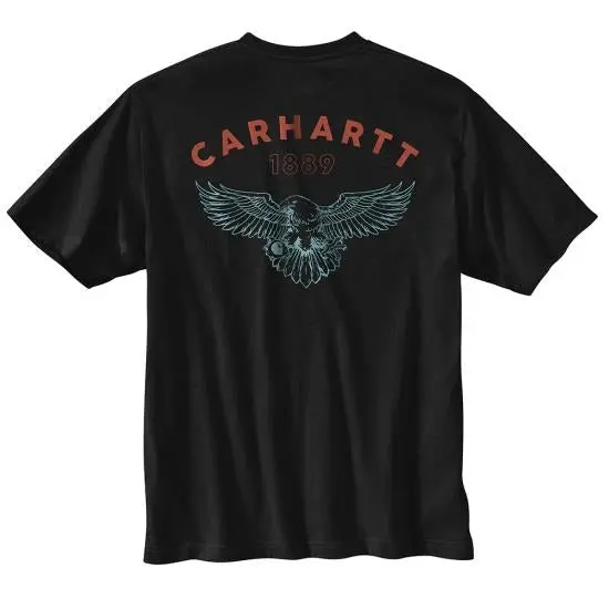 Men's Relaxed Fit Lightweight Short-Sleeve Pocket Eagle Graphic T-Shirt 1