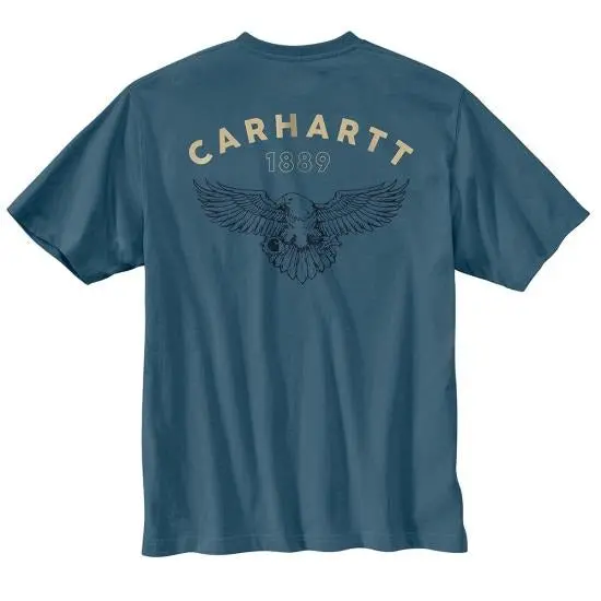 Men's Relaxed Fit Lightweight Short-Sleeve Pocket Eagle Graphic T-Shirt 1