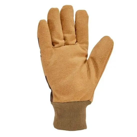 Insulated Synthetic Suede Knit Cuff Glove 2