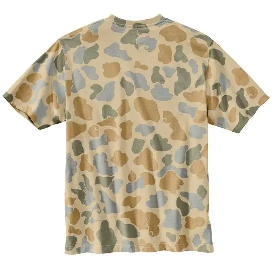Men's Relaxed Fit Lightweight Short-Sleeve Pocket Camo Logo Graphic T-Shirt 2