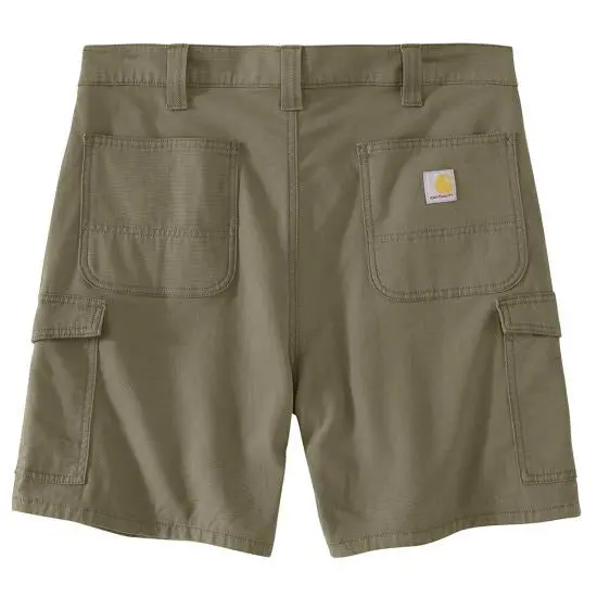 Men's Rugged Flex Relaxed Fit 9-Inch Canvas Cargo Work Short 2