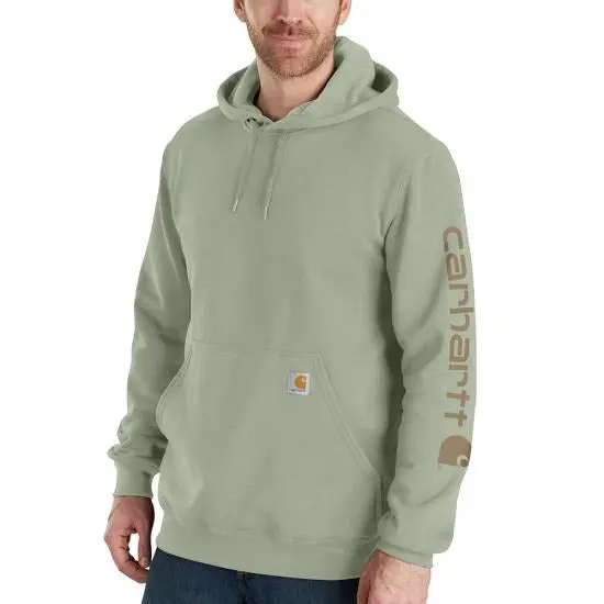 Men's Loose Fit Midweight Logo Sleeve Graphic Sweatshirt 1