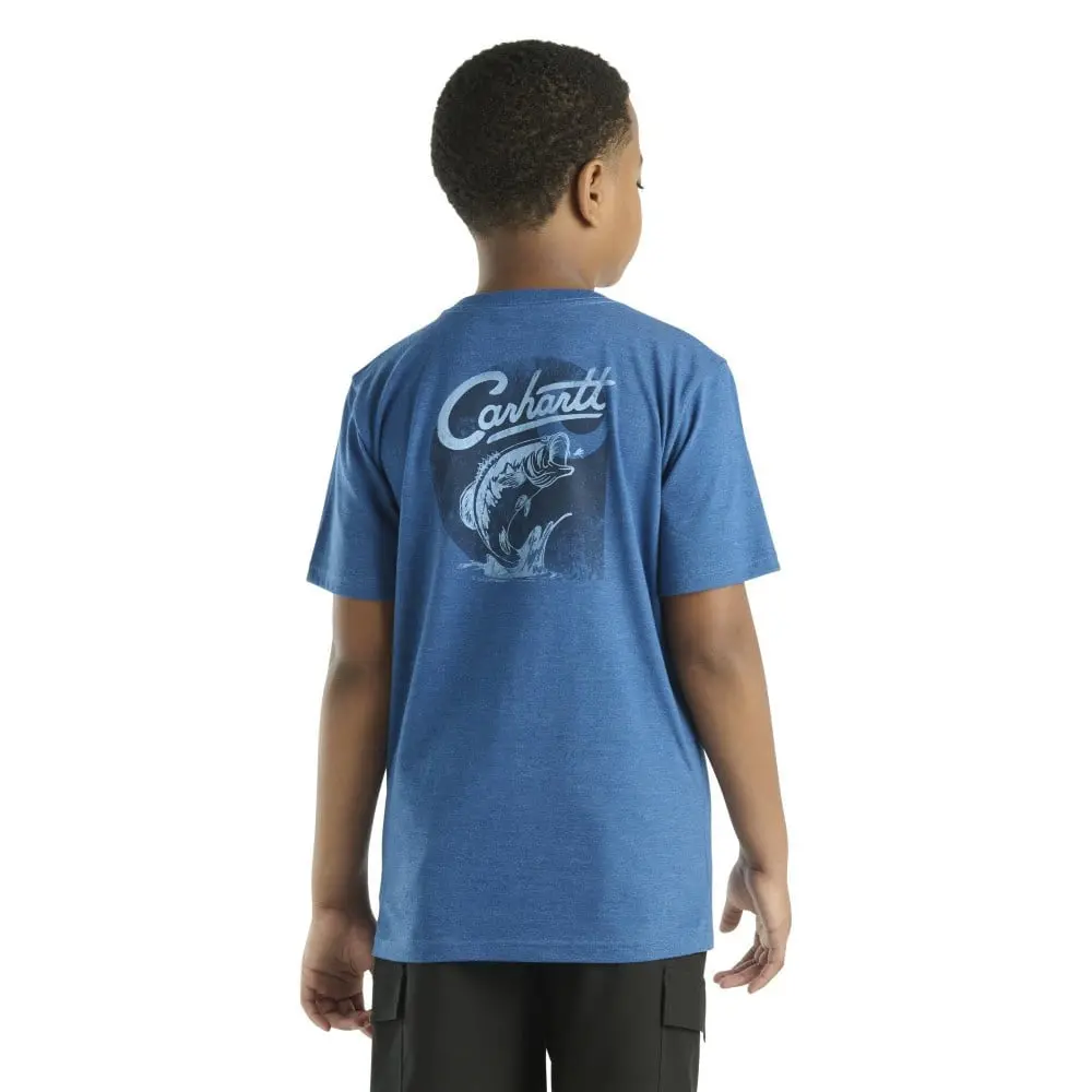 Youth Short Sleeve Pocket Fish T-Shirt 1