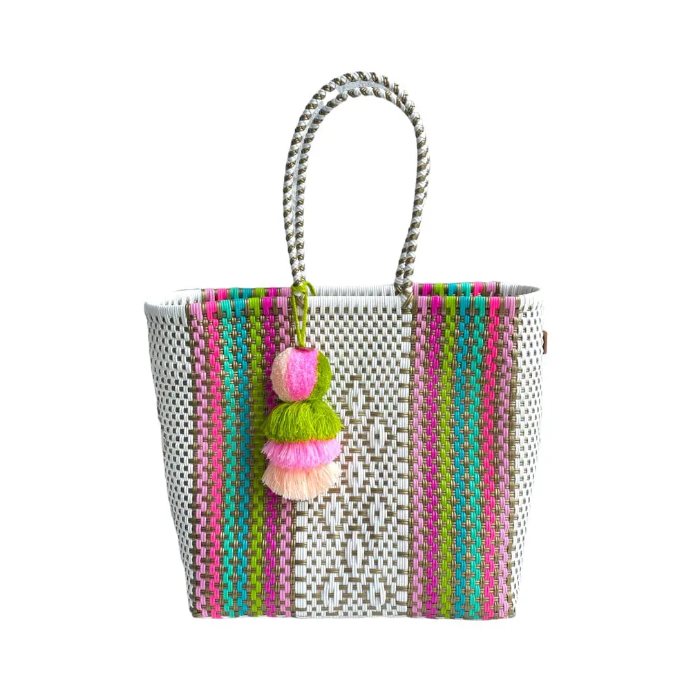 Iris Rain Citron Large Tote 1