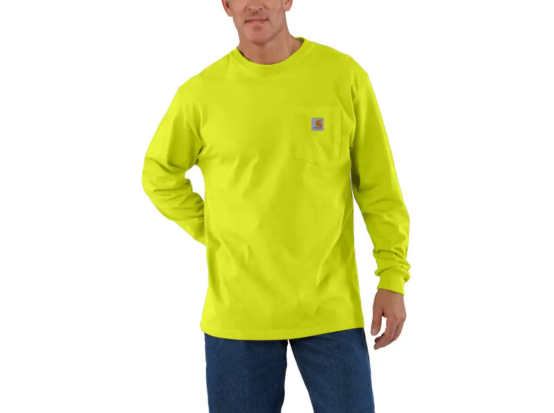 Men's Loose Fit Heavyweight Long-Sleeve Pocket T-Shirt 1