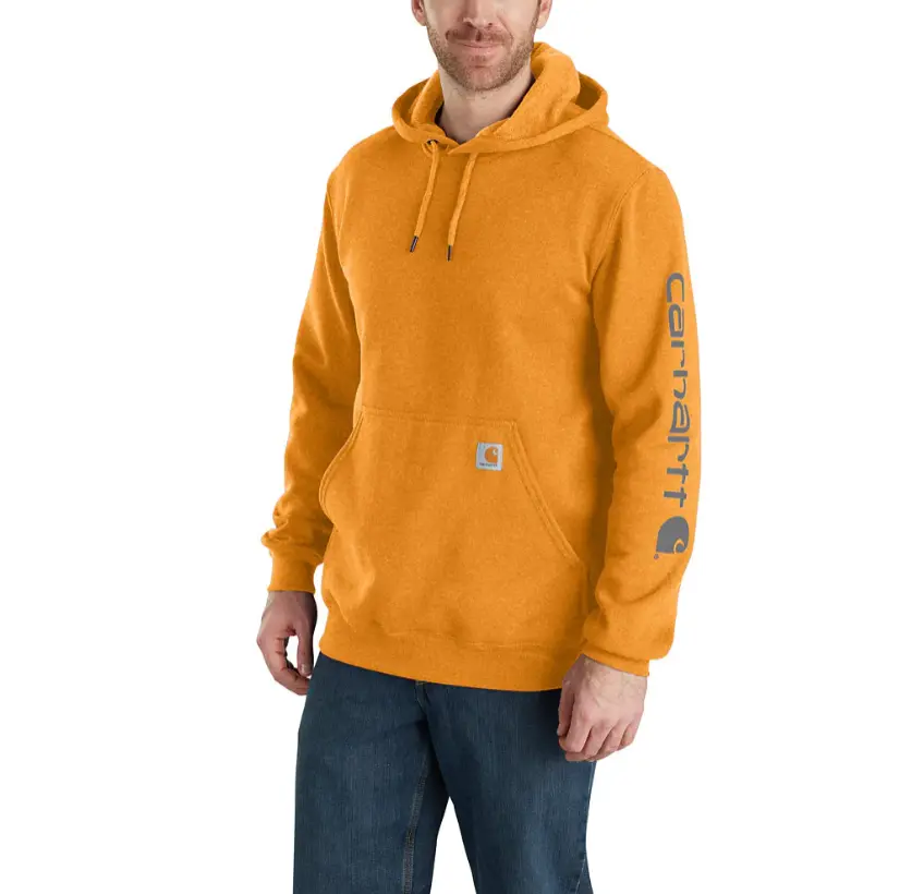 Men's Loose Fit Midweight Logo Sleeve Graphic Sweatshirt 1