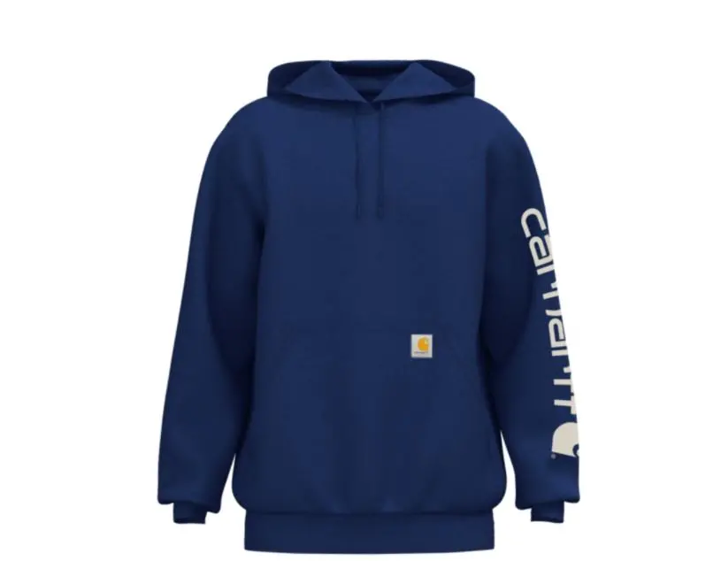 Men's Loose Fit Midweight Logo Sleeve Graphic Sweatshirt 1