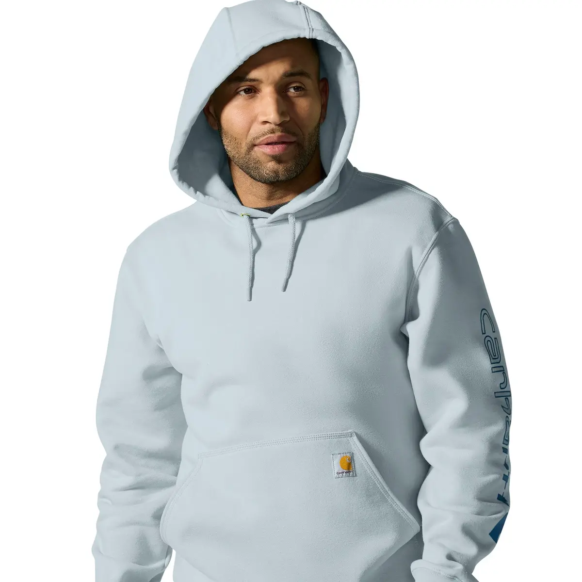 Men's Loose Fit Midweight Logo Sleeve Graphic Sweatshirt 5