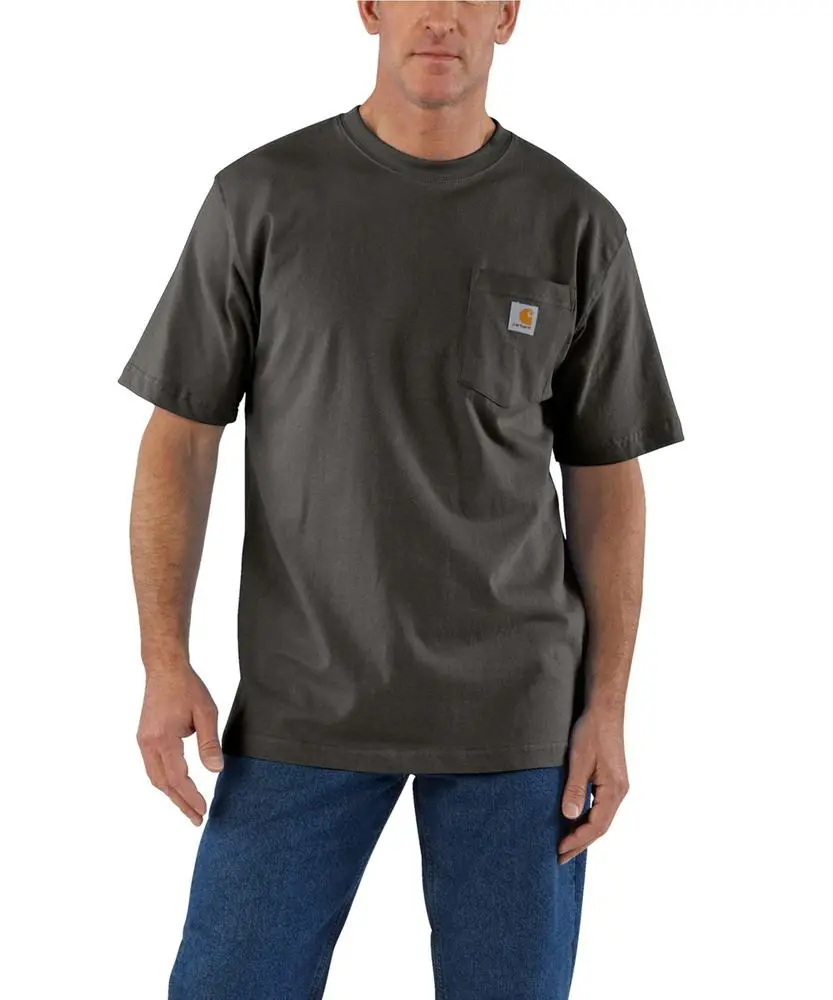Men's Loose Fit Heavyweight Short-Sleeve Pocket T-Shirt - Big 2