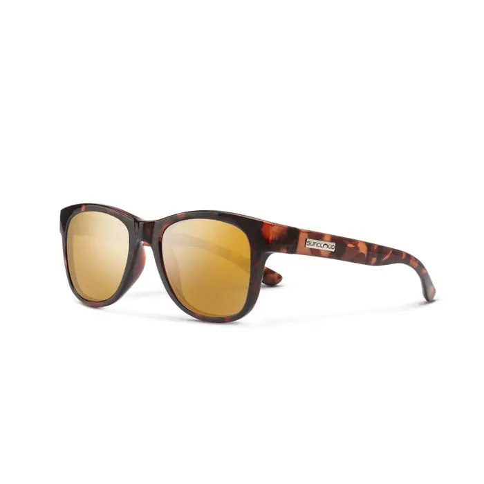 Leeway Tortoise Frame With Polarized Sienna Mirror Lens Sunglasses 1