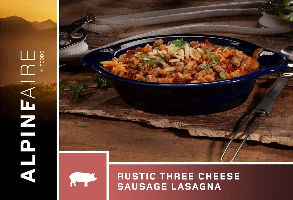 Rustic Three Cheese Sausage Lasagna 1