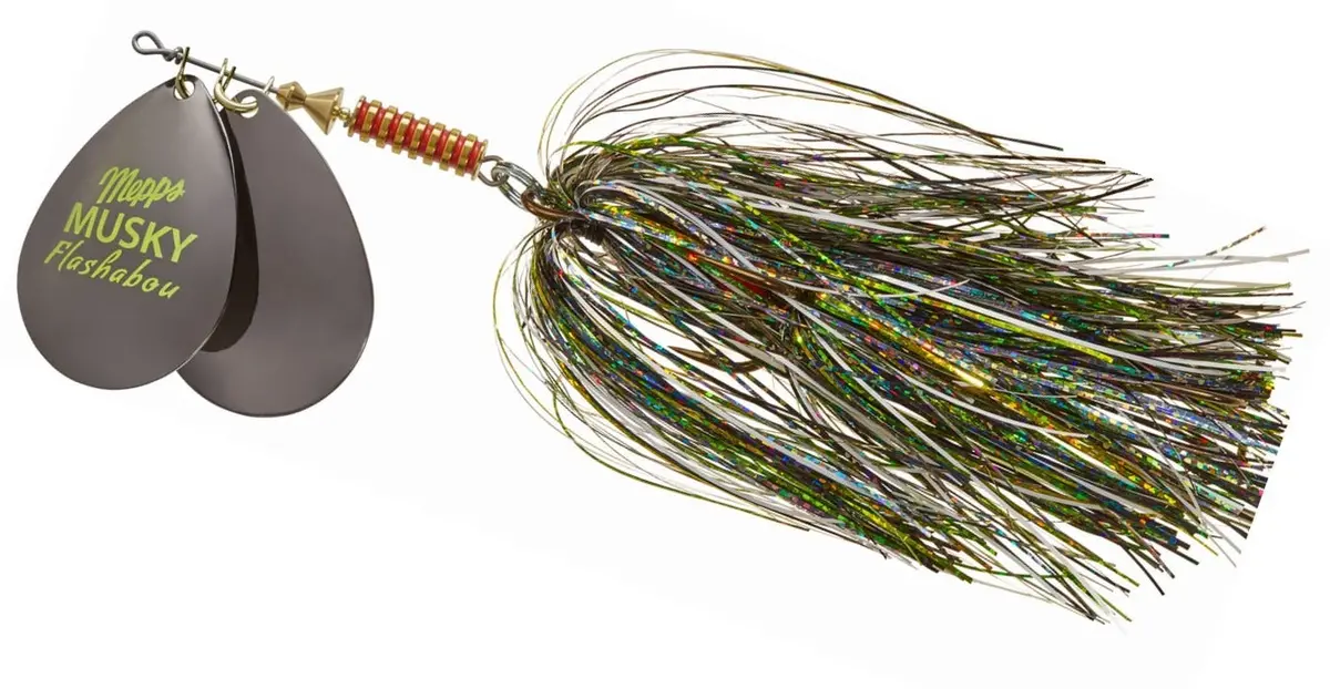 Double Blade Musky Flashabou Spinner - (1-1/2 Oz.) 1