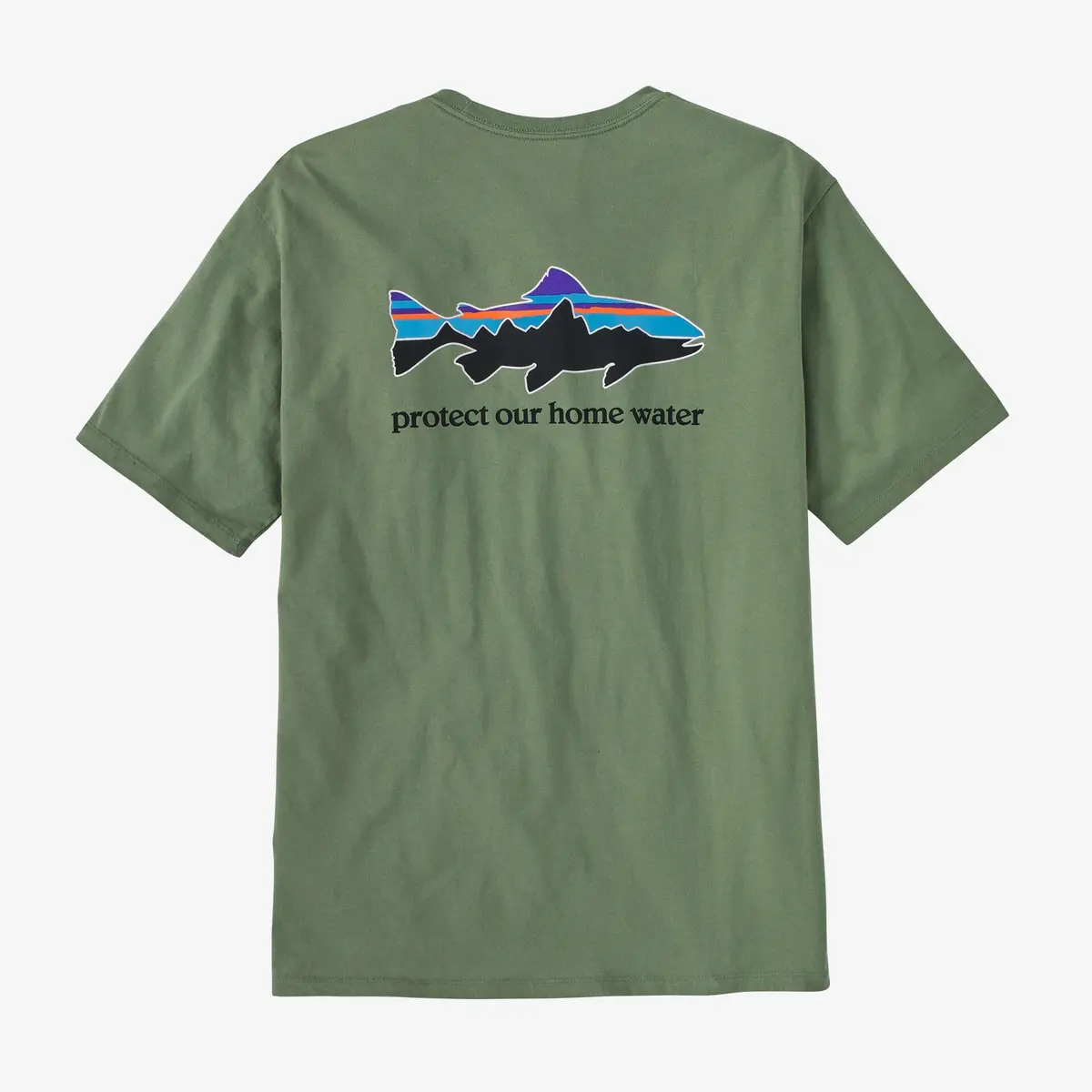 Men's Home Water Trout Organic T-Shirt 1