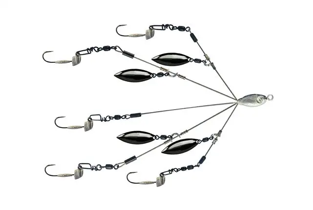 4" Micro Rig Bait Ball Umbrella Rig With Jig Heads - Size 2/0 (1/8 Oz.) 1