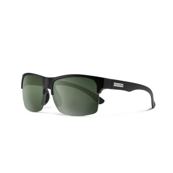 Rambler Lite Matte Black Frame With Polarized Gray Green Lens Sunglasses 1