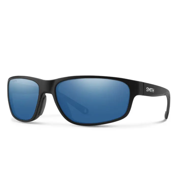 Redding 2 Matte Black Frame With Chromapop Glass Polarized Blue Mirror Lens Sunglasses 1