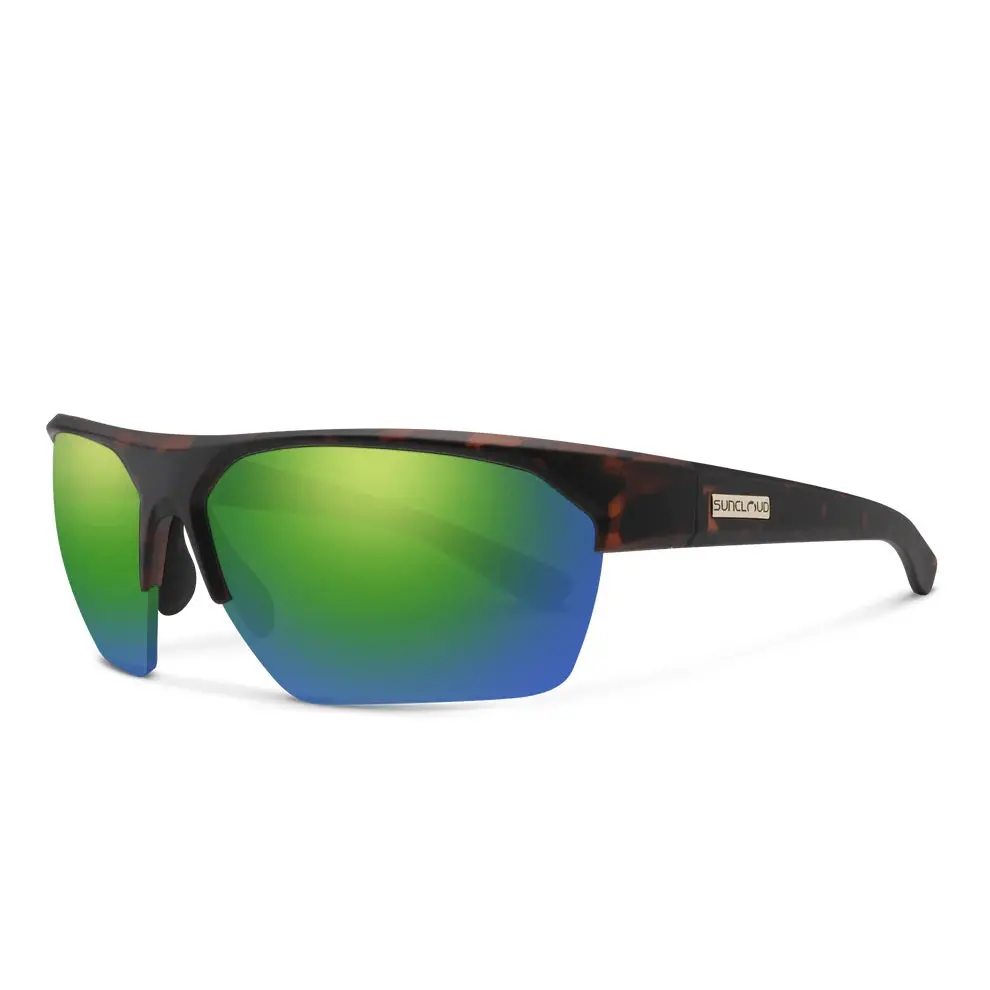 Rival: Matte Tortoise With Polarized Green Mirror Lens 1
