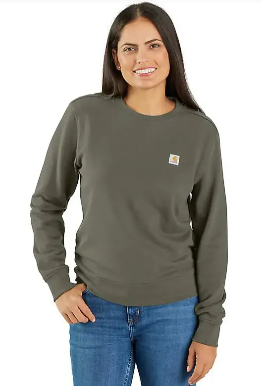 Women's Tencel Fiber Series Relaxed Fit French Terry Crewneck Sweatshirt 1