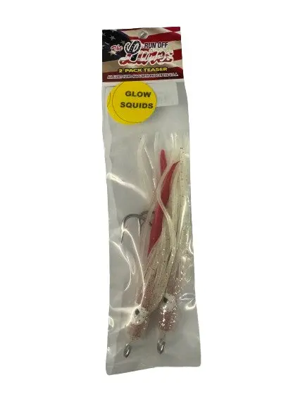 Rigged Teaser Glow Squid - 2 Pack (9/0) 1