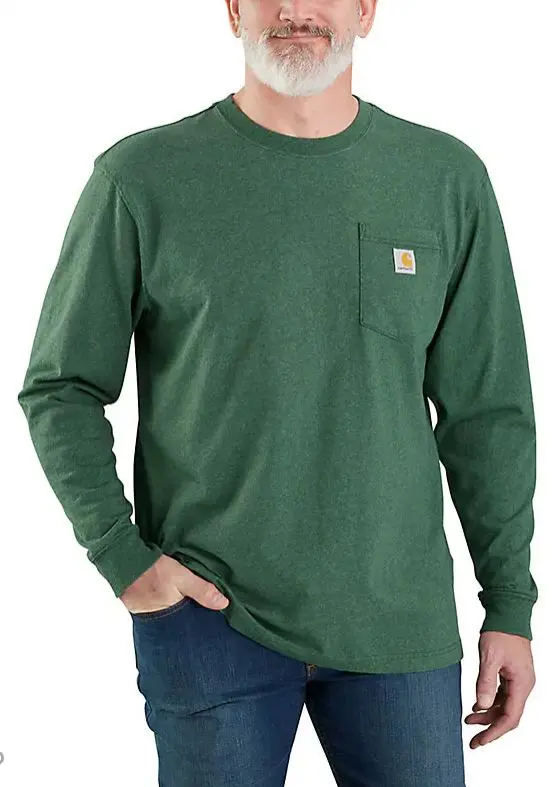 Loose Fit Heavyweight Long-Sleeve Deer Graphic T-Shirt 1