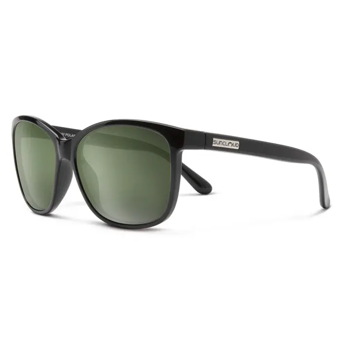 Sashay Black Frame With Polarized Gray Green Lens Sunglasses 1