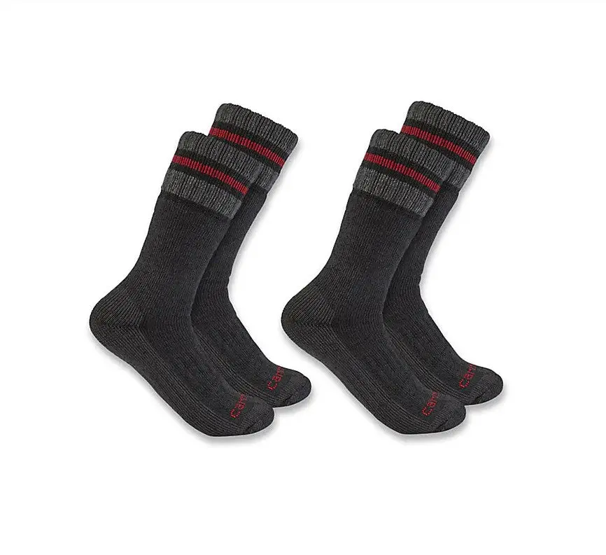 Men's Heavyweight Synthetic Wool Blend Boot Sock - (2-Pack) 1