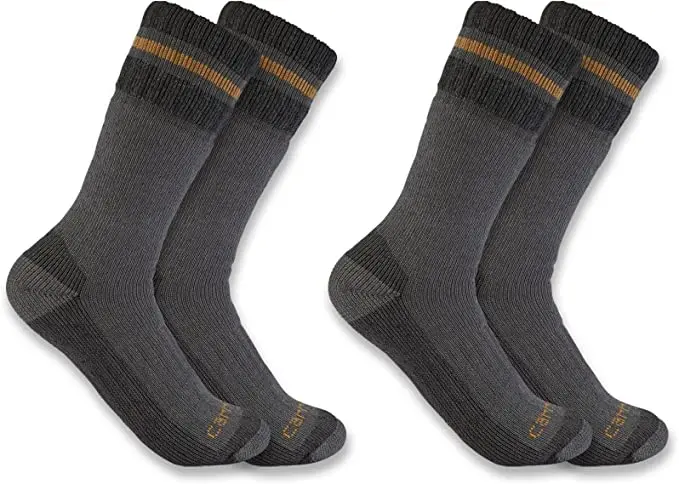 Men's Heavyweight Synthetic Wool Blend Boot Sock - (2-Pack) 1