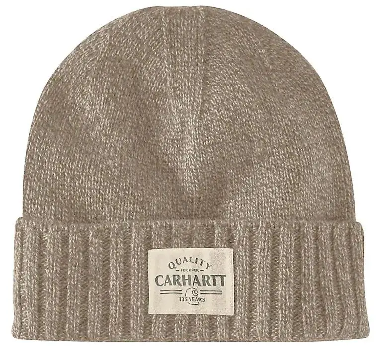 Wool Knit Patch Beanie 1