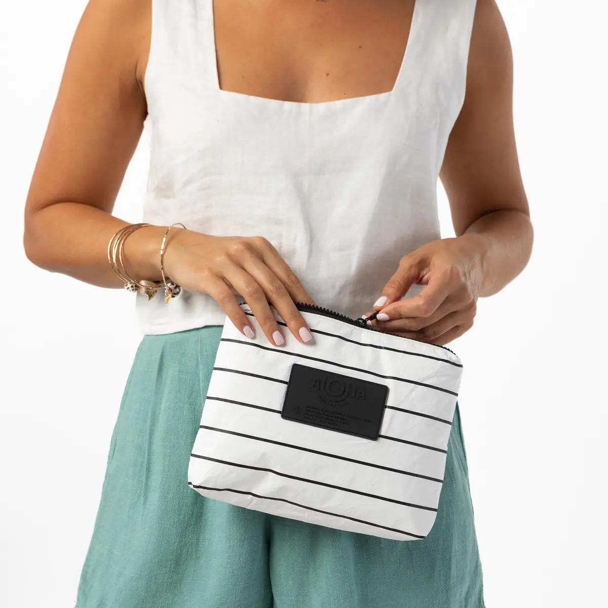 Small Pinstripe Pouch 2
