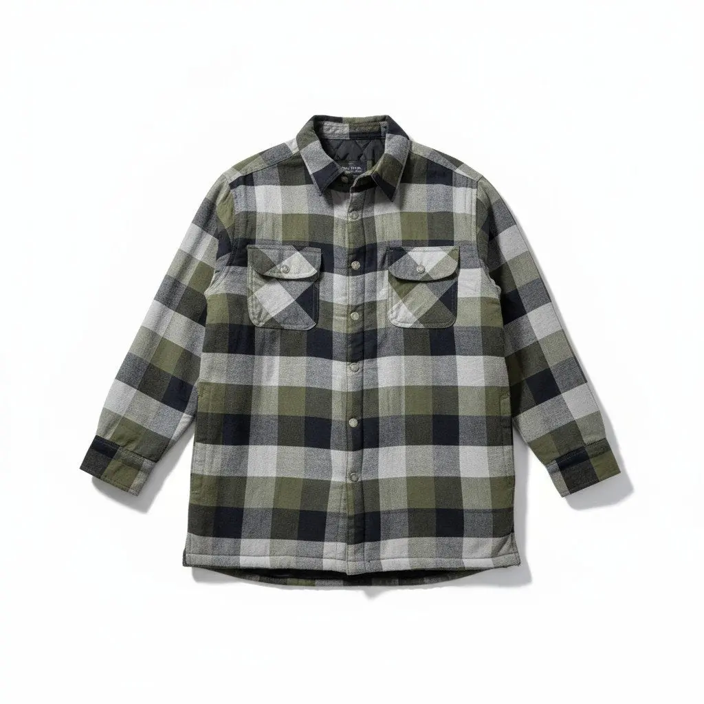 Men's Snake River Snap Front Quilted Flannel 3