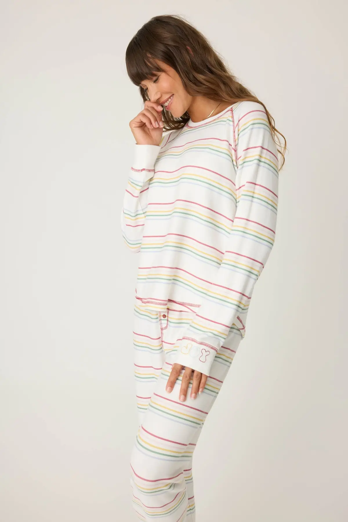 Women's Long Sleeve Stripe Top 1