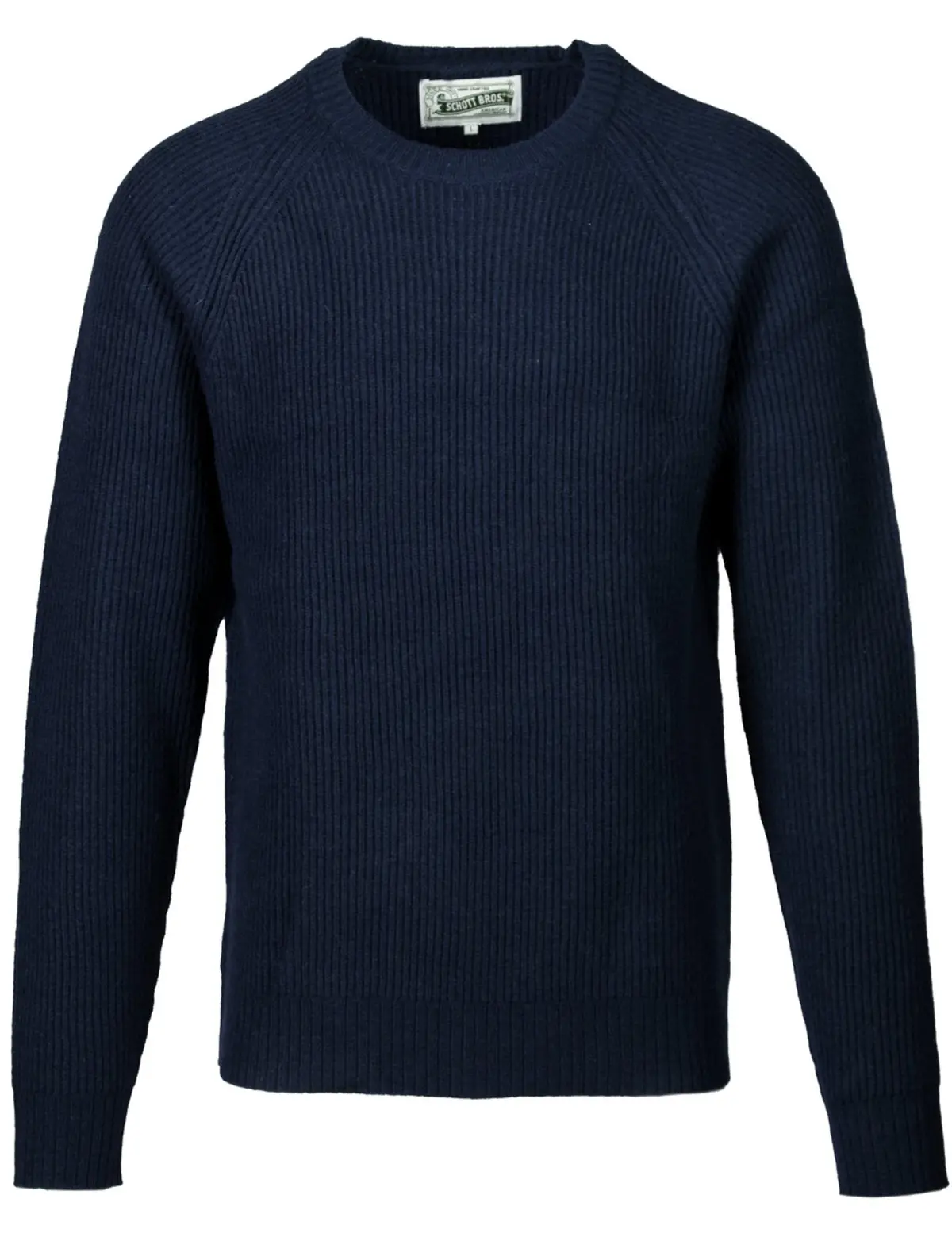 Ribbed Wool Crewneck Sweater 1