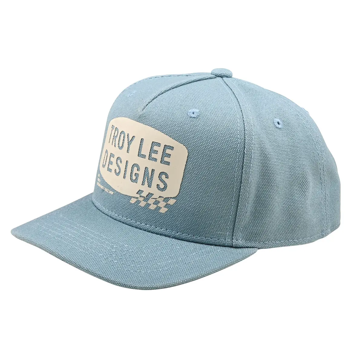 Gorra Troy Lee Designs Curved Snapback Hat Stamp Smoke Blue 1