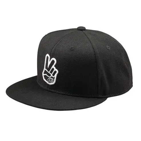 Gorra Tld 2025 Flat Bill Snapback Peace Black 1
