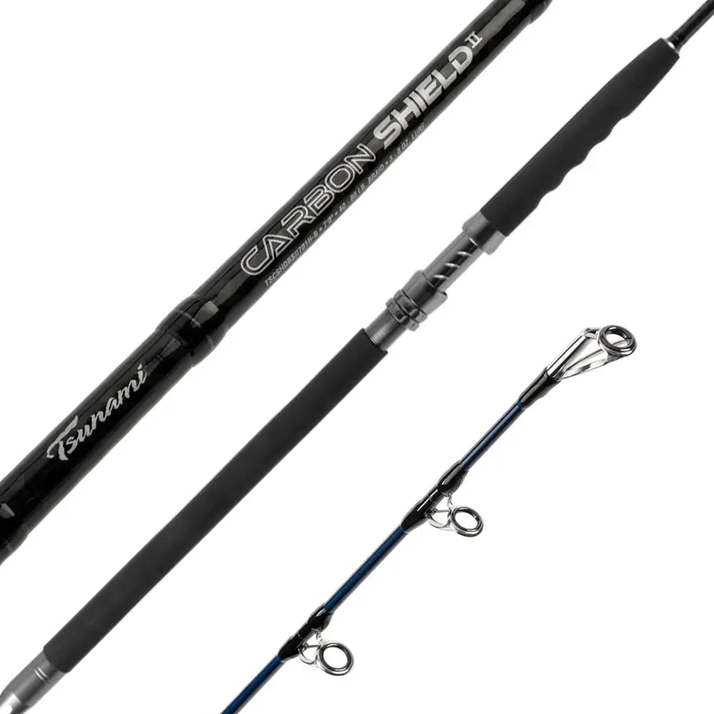 Carbon Shield Ii 7'0" Medium Boat Spinning Rod - (Tscshdbsii701m-B) 1