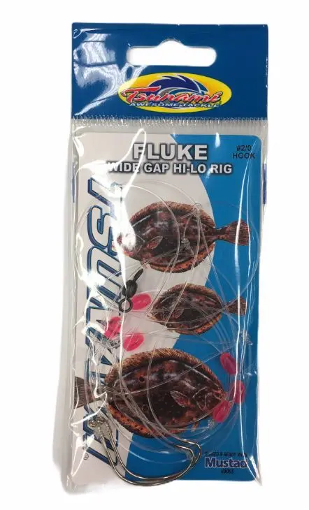 Fluke Wide Gap Hi-Lo Rig - (#2/0 Hooks) 1
