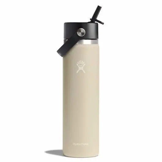 24 Oz Wide Mouth Bottle With Flex Straw Cap 1