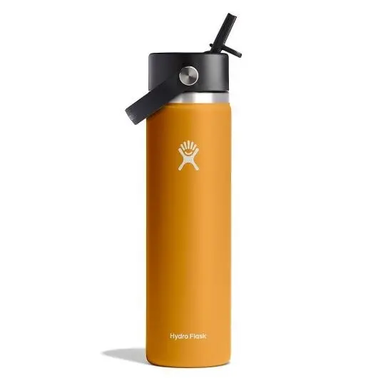 24 Oz Wide Mouth Bottle With Flex Straw Cap 1