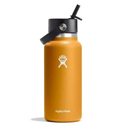 32 Oz Wide Mouth With Flex Straw Cap Bottle 1