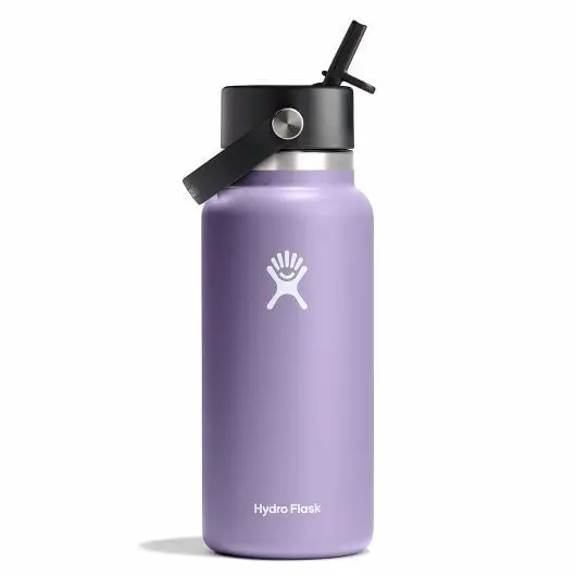 32 Oz Wide Mouth With Flex Straw Cap Bottle 1