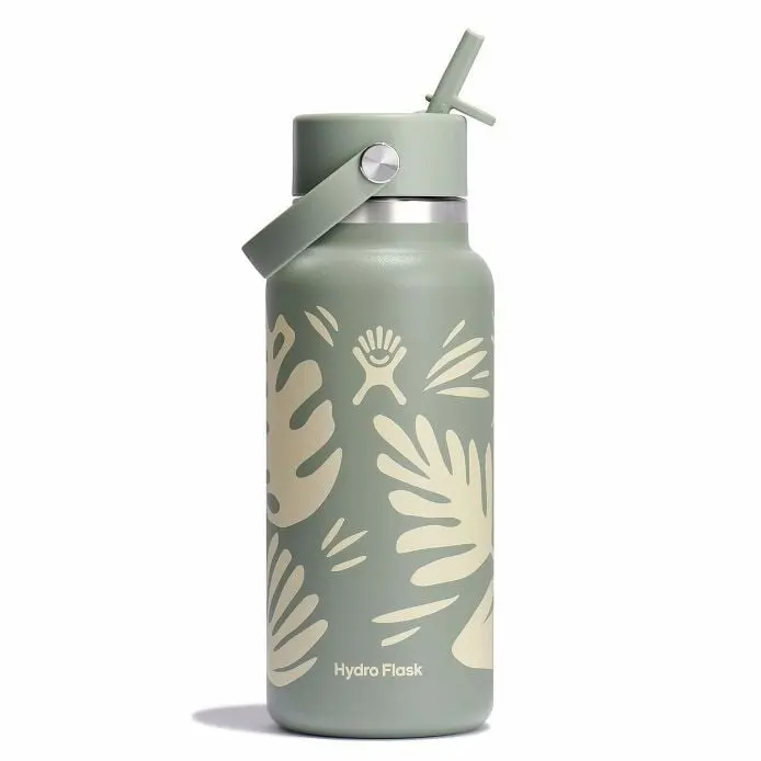 32 Oz Wide Mouth With Flex Straw Cap Bottle 1