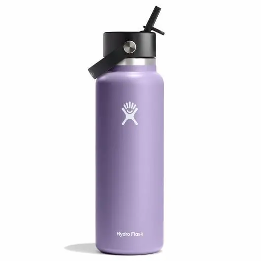 40 Oz Wide Mouth With Flex Straw Cap Bottle 1