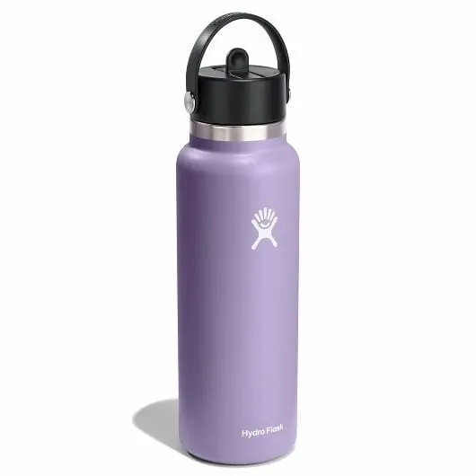 40 Oz Wide Mouth With Flex Straw Cap Bottle 2