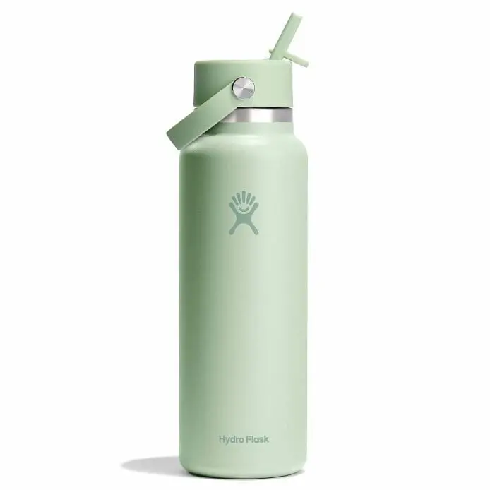 40 Oz Wide Mouth With Flex Straw Cap Bottle 1
