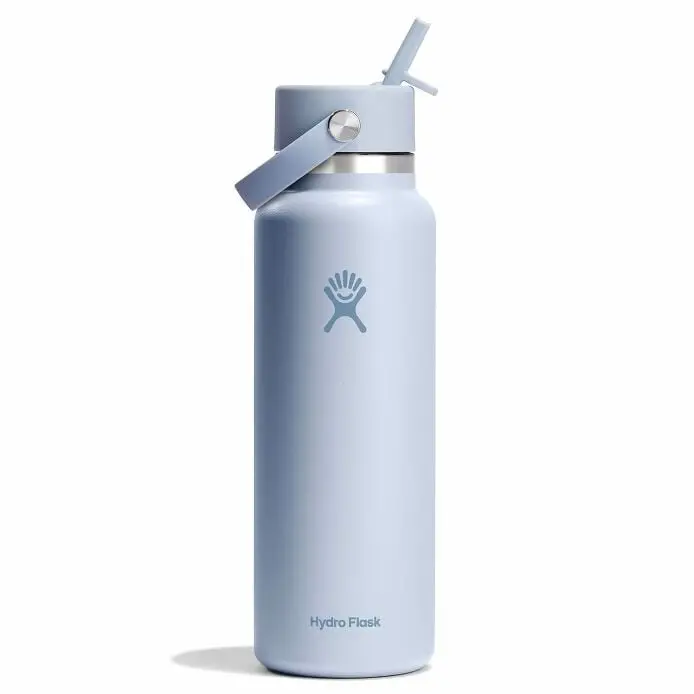 40 Oz Wide Mouth With Flex Straw Cap Bottle 1