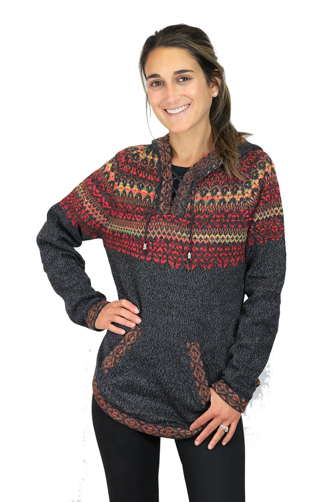 Women's Chachani Alpaca Hooded Sweater 1