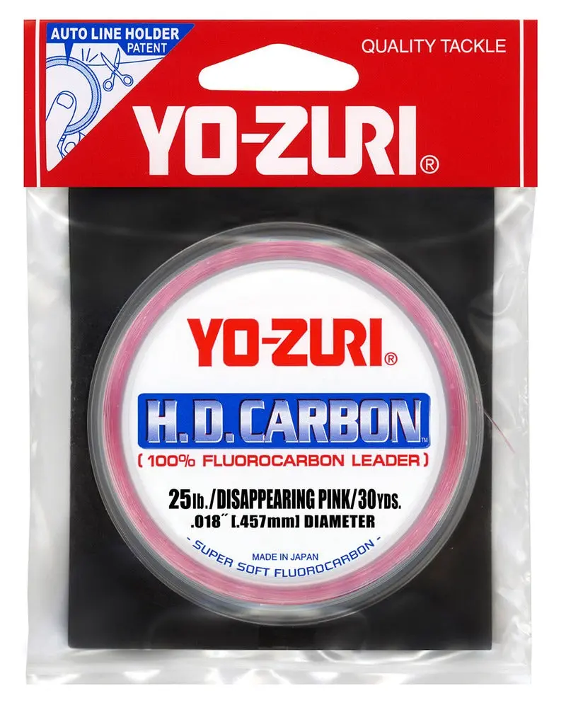 H.D. Carbon Disappearing Pink Fluorocarbon Leader - (25 Lb/30 Yd) 1