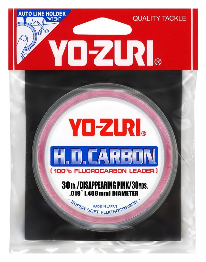 H.D. Carbon Disappearing Pink Fluorocarbon Leader - (30 Lb/30 Yd) 1